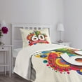 thumbnail image 3 of Ambesonne Geometric Quilted Bedspread Set 2 Pcs, Birthday Castle Boat, Twin Size, Multicolor, 3 of 5