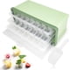 thumbnail image 1 of Crday Bandejas para cubitos de hielo con tapa y contenedor, paquete de 3 moldes para bandejas de hielo de fácil liberación, regalo, 1 of 5