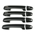 thumbnail image 3 of Poignées de Porte Extérieure Automobile 8PcS Ensemble Fibre de Carbone Grain Smart Extérieur Poignée Couvercle Garniture de Porte pour Sk 19, 3 of 8