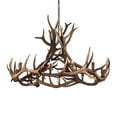 thumbnail image 5 of Meyda Tiffany 200468 Antlers 12 Light 56" Wide Antler Candle Style Chandelier - Copper, 5 of 6