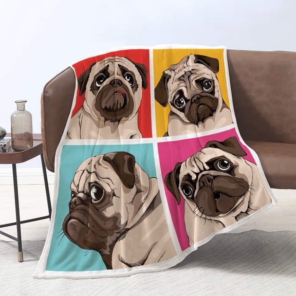Unique Print Blanket Throw Comfortable Warm Velet Plush Fluffy Throw Blanket Perfect Gift for Couch Sofa or Bed 50"(Width) x 80"(Length)