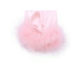 thumbnail image 4 of Women's Satin Hooked Finger Gloves Feather Cuffs Fingerness Costplay Sleeves for Christmas Dance 1920s Party Pink, 4 of 7