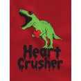 thumbnail image 4 of Tstars Boys' Unisex Valentine's Day "Heart Crusher" T-Rex Long Sleeve Shirt – Cute Gift for Kids & Toddlers, 4 of 6
