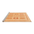 thumbnail image 2 of Ahgly Company Machine Washable Indoor Rectangle Abstract Orange Modern Area Rugs, 6' x 9', 2 of 4