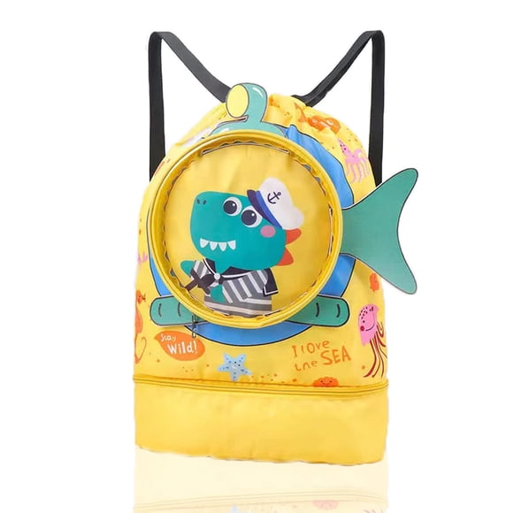 Mochila de natación Gsiujch para niños, impermeable, seca y húmeda, con bolsa separada