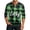 Light Green, variant on Men's St. Patrick's Day Henley Shirt Long Sleeve Clover Print Casual Pullover Top