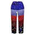 thumbnail image 4 of Tnhcen Women's Summer Loose Fit Wide Leg Pants with Patriotic Print – Casual Basic Style for 4th of July Festive & Comfy S-5XL, 4 of 5