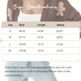 thumbnail image 4 of Women’s Knit Cardigan Sweater Open Front Chunky Cable Long Sleeve Cozy Warm Fall Winter Gingerbread Patch Cute Soft Casual Trendy Fashion Outerwear Holiday Gift, 4 of 6