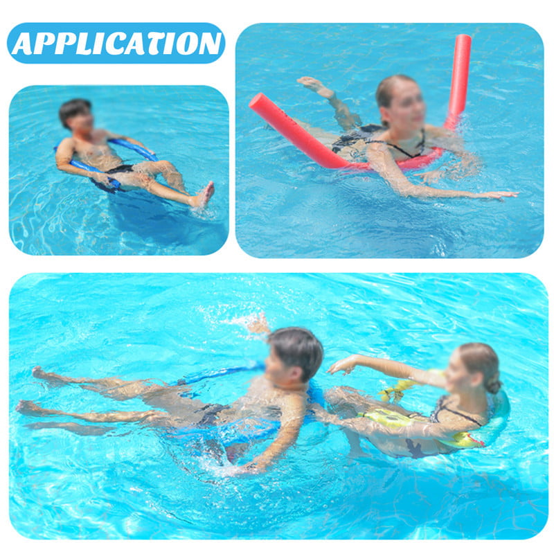 Portable Net Bag Water Hammock Lounge,Water Relaxation Games Seat,Pool Noodle Foam Not Included Pinklove Floating Pool Noodle Sling Mesh Chairs,Comfortable Inflatable Swimming Pools Lounger 