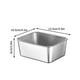 thumbnail image 2 of Pisexur Batería de cocina Caja de acero inoxidable para preparación de alimentos, refrigerador, caja de conservación, caja lateral para ollas calientes, caja rectangu para la cocina del hogar, 2 of 4