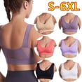 thumbnail image 4 of Ropa interior deportiva de malla hueca para mujer, chaleco a prueba de golpes, sujetador para correr, yoga y fitness, hermosa espalda fruncida, talla grande, 4 of 6