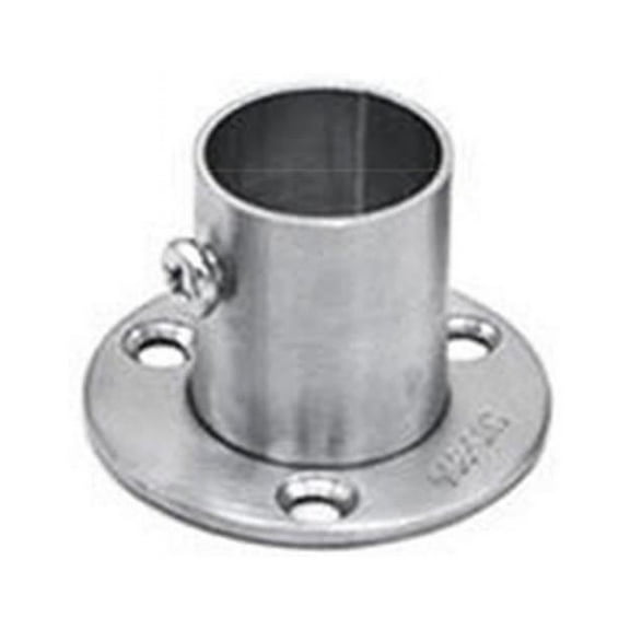 Yammee Stainless Steel Closet Wardrobe Rod Holder Socket End Support for Wardrobe Rod