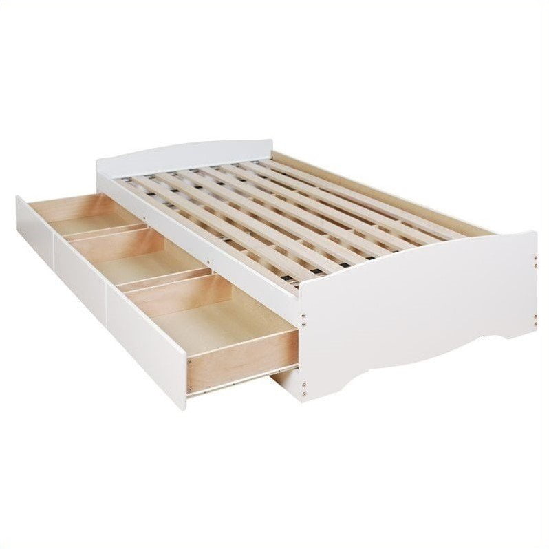 Prepac Monterey White Double / Full Bookcase Platform ...