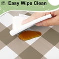thumbnail image 5 of decorUhome 6Pcs Disposable Tablecloth for Rectangular Table, 54x108 Inch Khaki and White Checkered Table cover for Party, Birthday, Picnic, 5 of 8