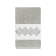 thumbnail image 5 of Authentic Hotel and Spa Turkish Cotton Diamonds Embroidered Light Grey 3-piece Towel Set, 5 of 5