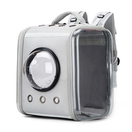 Bvdfgk Transparent Cat Backpack Carrier Handshands-off for Vet Visits Cats Small Pets Gray