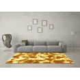 thumbnail image 3 of Ahgly Company Indoor Round Abstract Yellow Modern Area Rugs, 6' Round, 3 of 4