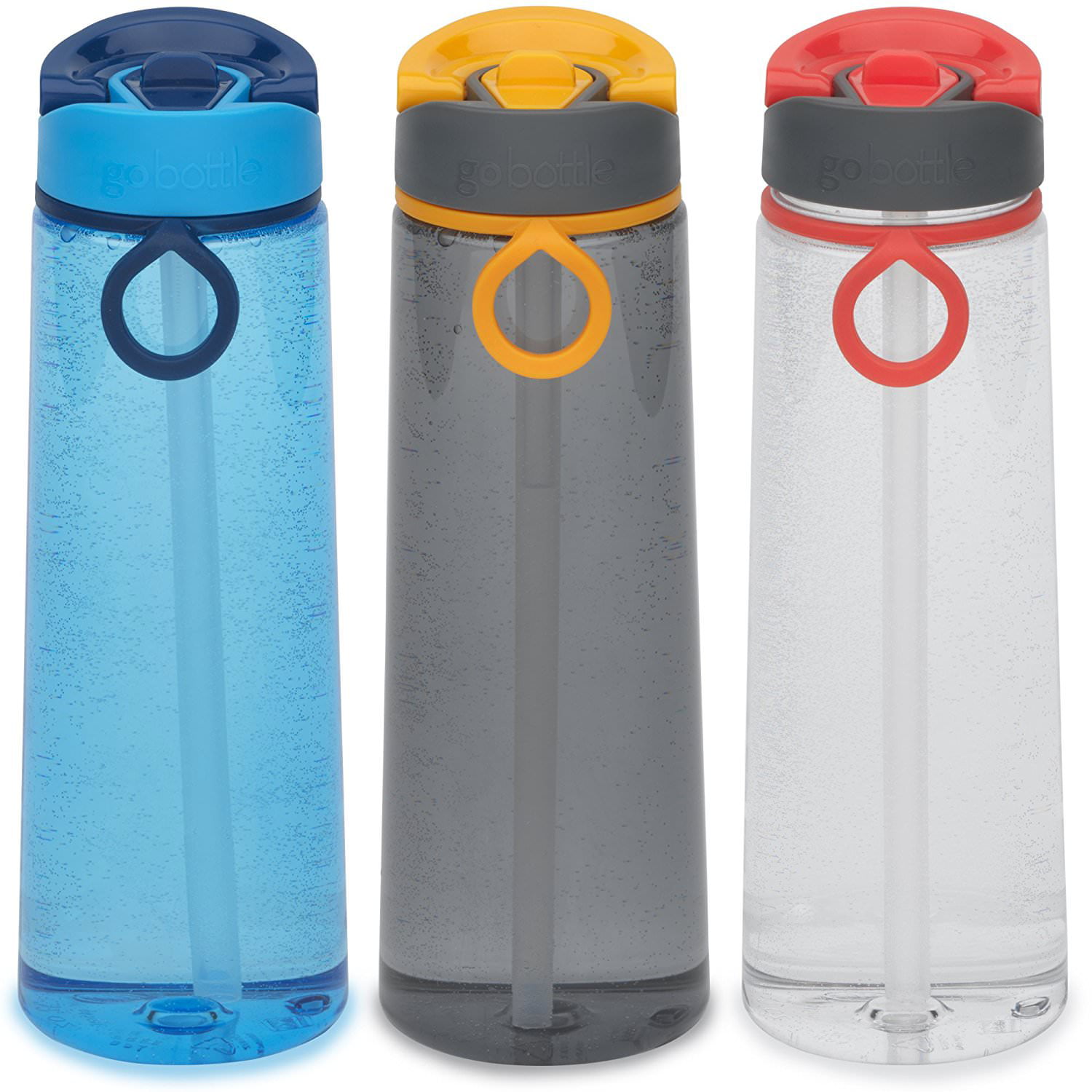 24oz GoBottle 40251 Hydration Tracker BPA Free Water Bottle Leak Proof 3-Pack