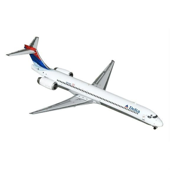 McDonnell Douglas MD-90 Commercial Aircraft " Air Lines" (N910DN) White with Blue and Red Tail 1/400 Diecast Model Airplane by GeminiJets