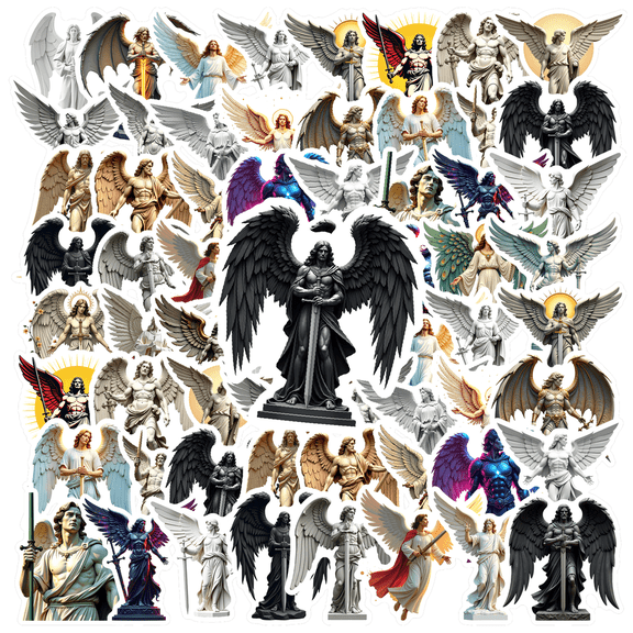 realistic Angel Stickers Stickers, Waterproof Angel Stickers Sticker for Water Bottle Laptop Phone Cases Planner Skateboard Luggage Helmet Party Favor Decor, Ideal for Adults Teens Teacher Rewards