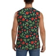 thumbnail image 4 of Kdxio Strawberry for Men's Muscle T-shirt,Sleeveless for Workout Running Athletic Gym Lounge Casual, 4 of 7