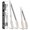Khaki:12+9inch, variant on Premium Stainless Steel Locking Kitchen Tongs with Silicon Tips, Set of 2-9" and 12", Classic Blue