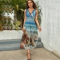 thumbnail image 5 of Beach Seashell Starfish Art Sleeveless Dress Women's Summer Suit Dresses for Women 2025 Luxury Party Dress, 5 of 7