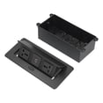 thumbnail image 2 of Table Pop Up Socket, IP40 Protection Grade Desk Strip Hub Receptacle Dual USB  For Home For Office, 2 of 8