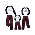 thumbnail image 2 of Diconna Christmas Family Matching Pajamas Set Letters Print Tops with Pants, 2 of 9