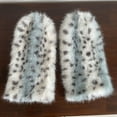 thumbnail image 4 of harmtty Leopard Print Leg Warmers Women Girls Faux Fur Fuzzy Leg Warmers Cozy Furry Boot Covers Shoes Cuff Cover for Parties Street Winter Daily Wear, 4 of 7