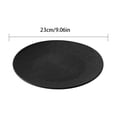 thumbnail image 3 of Xecvkr Plastic Plates Dinner Plate Textured Party Plates for Household Use Elegant Western Style Serving Plate for Daily Meals Family Dining and Home Decor Black, 3 of 6