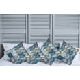 thumbnail image 2 of Ambesonne Nautical Throw Pillow Cover 4 Pack, Anchor Grunge Naval, 16", Blue Beige, 2 of 5
