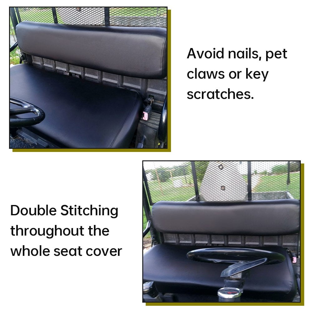 KOJEM Front Seat Cover Bench Seat Cover Black for 1993- 2008 Kawasaki Mule 2500 2510 3000 3010 UTV Diesel 4X4