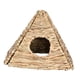 thumbnail image 3 of Casa de hierba para conejos, jaula tejida para conejos, nido de cama para casa de conejos hecho a mano en , cabaña escondida tejida plegable, 3 of 9