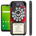 thumbnail image 1 of Compatible with Cricket Ovation 3 Hybrid Fusion Guard Phone Case Cover (Red Payphone), 1 of 2
