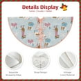 thumbnail image 3 of Balery Cute Snowflake Dachshund Printed Christmas Tree Skirt , Merry Christmas Party Christmas Tree Decoration,Adjustable Tree Skirt-48", 3 of 6
