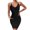 Black, variant on Sngxgn Women's Fall Elegant Dress Long Sleeve Crewneck Tie Waist Slim Rib Knit Slit Bodycon Midi Dress(Beige,S)