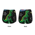 thumbnail image 5 of Fotbe Space Dino Cartoon Black Womens High Waist Running Shorts Athletic Workout Quick Dry Shorts for Women with Pockets Gym Yoga Summer Shorts-X-Large, 5 of 9