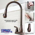thumbnail image 3 of Empire Faucets RV Kitchen Faucet Replacement with Pull Down Sprayer Bronze 8in, 3 of 7