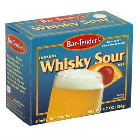 bar-tender's instant cocktail drink mixes 8 ct boxes (pack of 2) (whisky sour 2 (Best Whiskey Sour Mix)