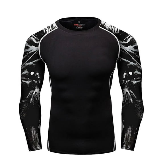 CHICTRY Mens Long Sleeve Moisture-Wicking Sports Athletic Top Gym Running Jogging T-shirt