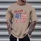 thumbnail image 1 of Tops para hombre, blusas y camisas de cuello redondo y manga corta para hombre, tops casuales de cuello redondo y manga corta con estampados especiales para hombre., 1 of 5