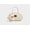 Kitty Off-White, variant on Diamond Quilted Mini Boston Handbag, Plush Bear Charm Crossbody Shoulder Purse for Women, Plain Off White