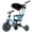 Blue, variant on JoyStone 7 in 1 Foldable Tricycle for Toddlers with Adjustable Canopy, Detachable Backrest, Adjustable Seat and Handle and Parental Control Handle, Balance Bike for 1-4 Year Old Boys and Girls, White
