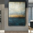 thumbnail image 2 of Large Gold Foil Decor Abstract Hand Painted Oil Painting Big Wall Art Handmade On Canvas Shiny Textured Artwork For Home Decor, 2 of 6