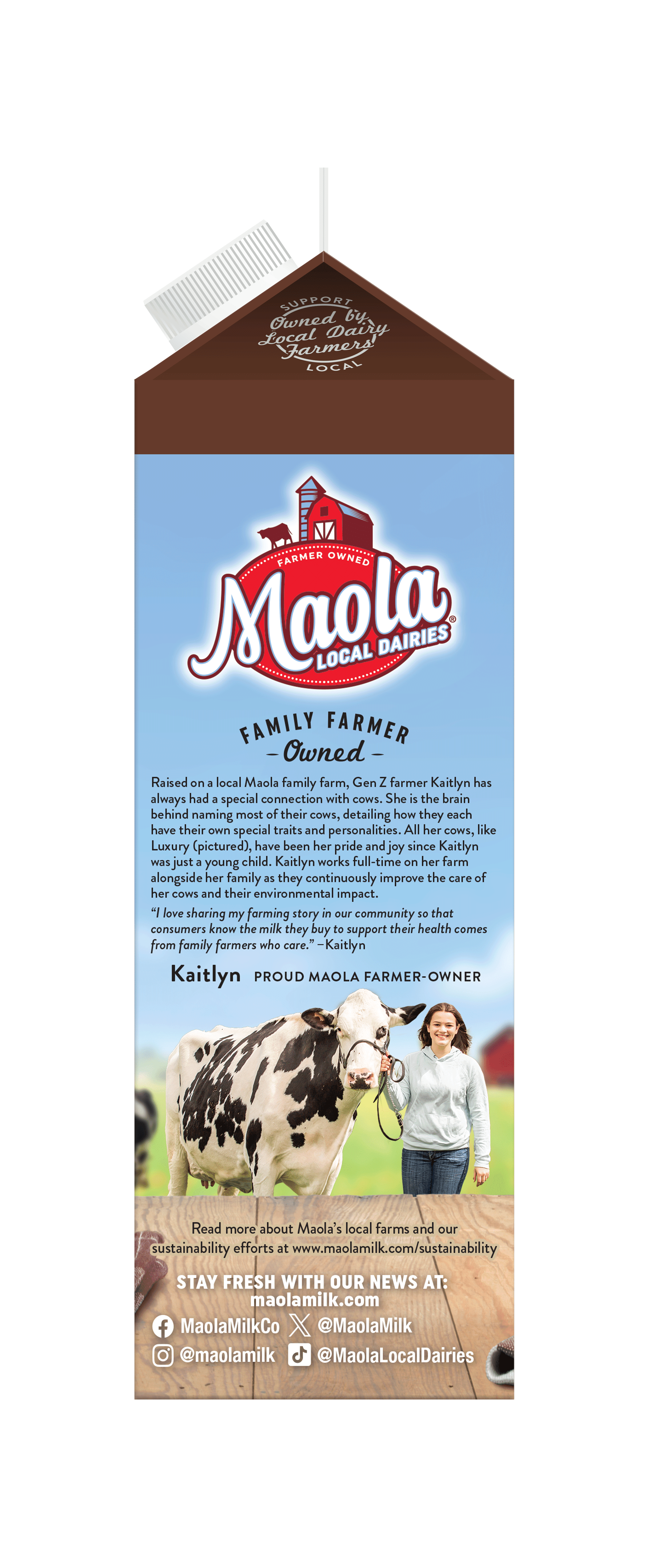 Maola Extra Rich Chocolate Whole Milk Quart, Ultra-Pasteurized