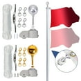 thumbnail image 4 of Heavy Duty Flagpole Accessories Set With 3Inch Anodized Ball 2Inch Truck Nylon Pulley For 1.6-2Inch Outdoor Flagstaffs, 4 of 10