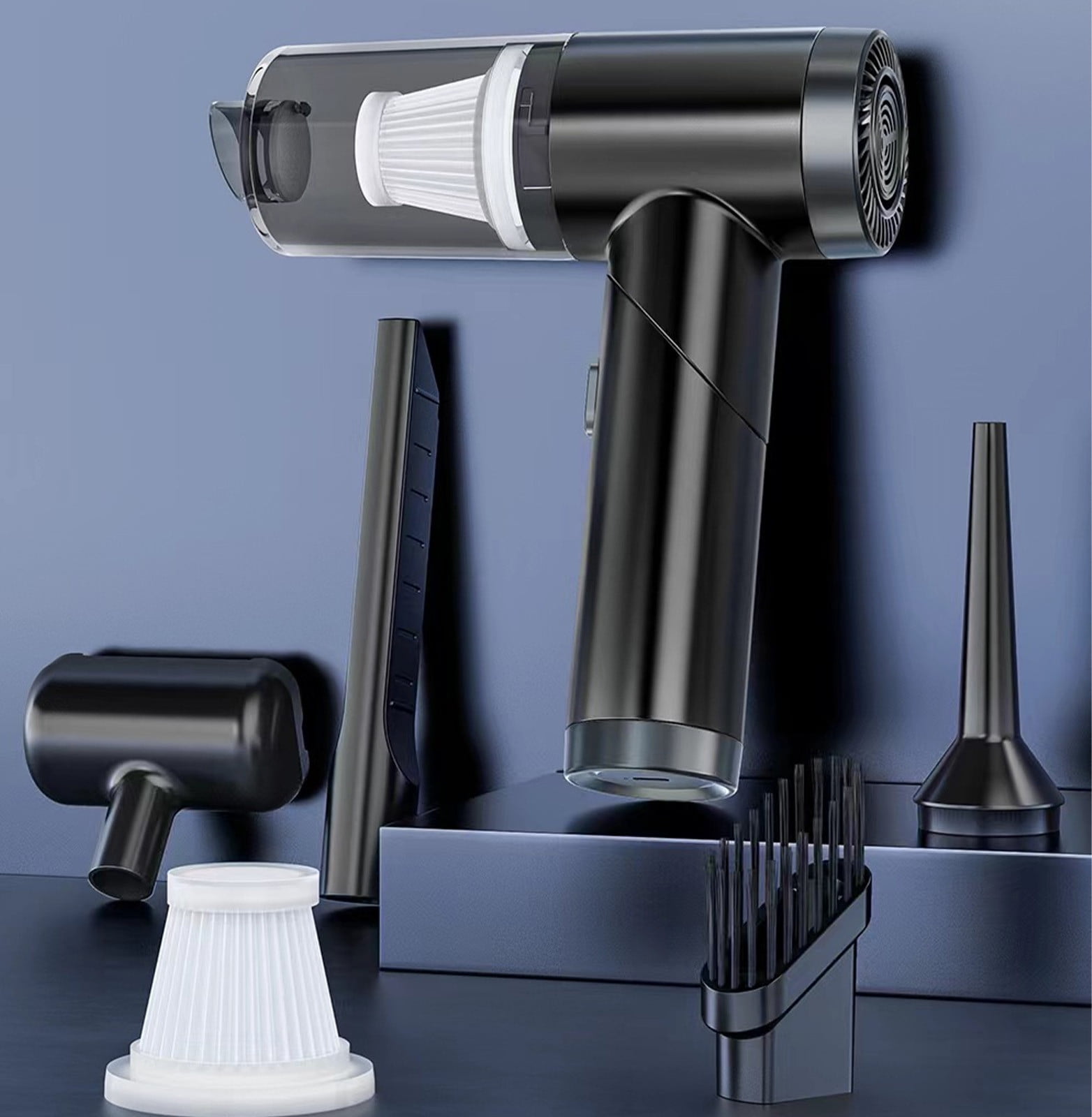 JMYHOAM Vacuum Cleaners for Home Handheld Car Vacuum Cleaner, Powerful Suction Small Car Vacuum Cleaner, Foldable Dusts Buster with Filter Portable Vacuum Cleaner Cleaning tools