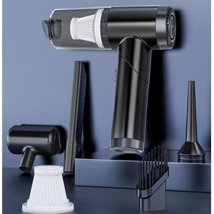 JMYHOAM Nettoyeurs d'aspiration pour auto à main à domicile Nettoileur d'aspirateur, aspiration puissante Petit nettoyant à vide pour voiture, pulvérisateur pliable avec filtres outils de nettoyage à vide portatifs