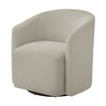 thumbnail image 6 of Comfort Pointe Amhurst Sea Oat Beige Fabric Swivel Barrel Chair, 6 of 17